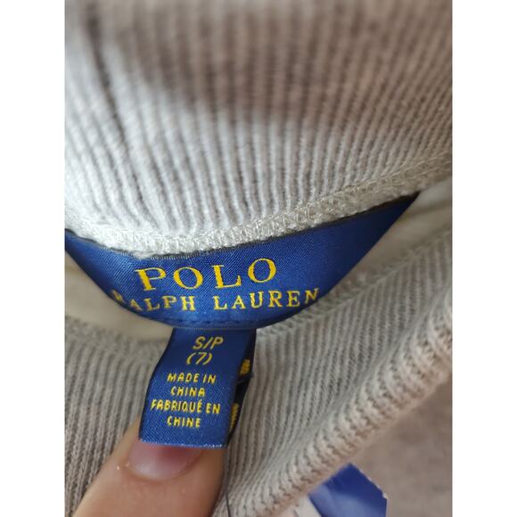 Polo Ralph Lauren Heather Gray Knit Shorts, NWT, Girls Small - Picture 5 of 6